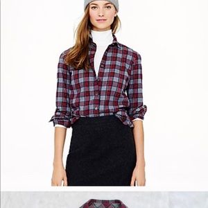 JCrew Plaid Flannel Shirt
